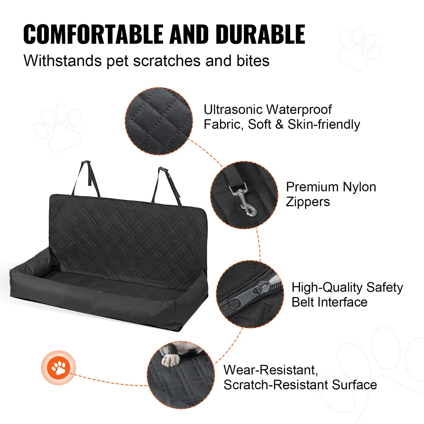 Dog Car Seat Waterproof Dog Booster Seat