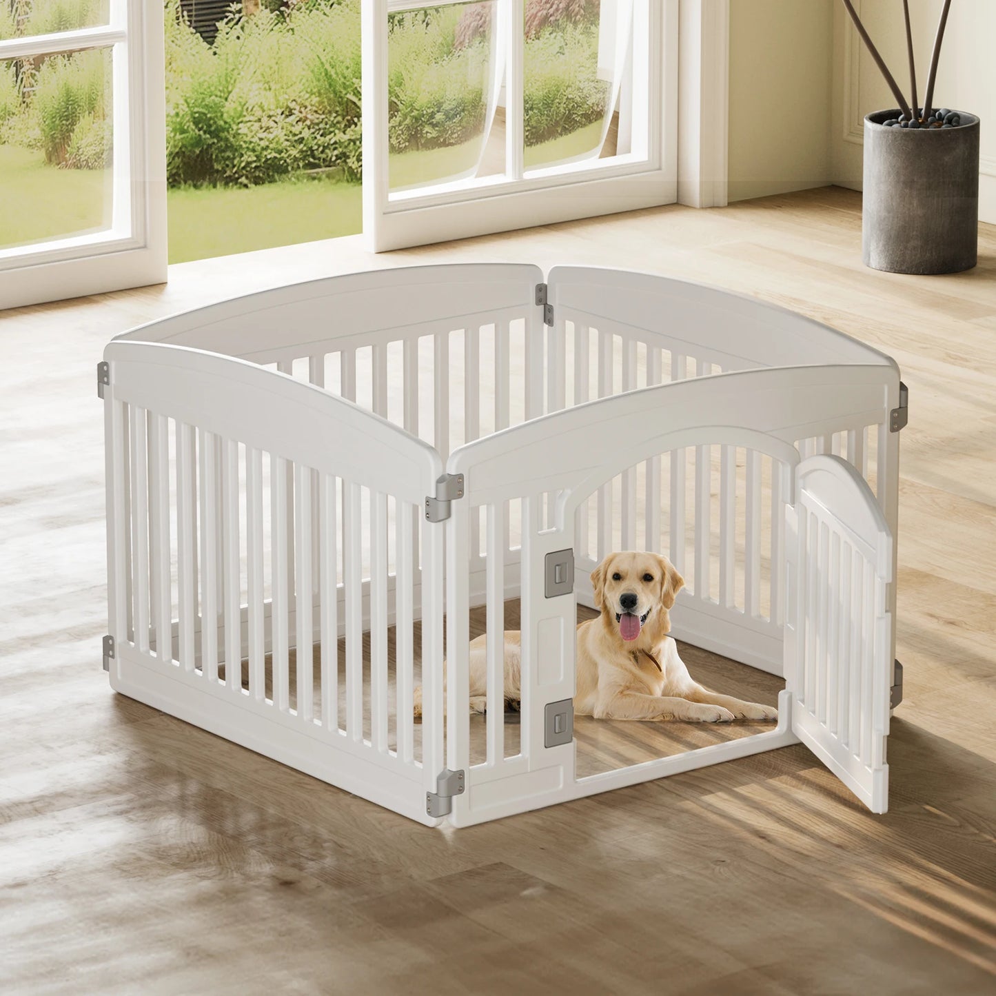 Plastic Dog Playpen 6 Panel