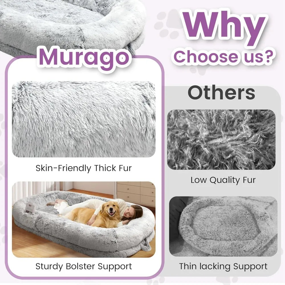 75x43 Inch Orthopedic Human Dog Bed