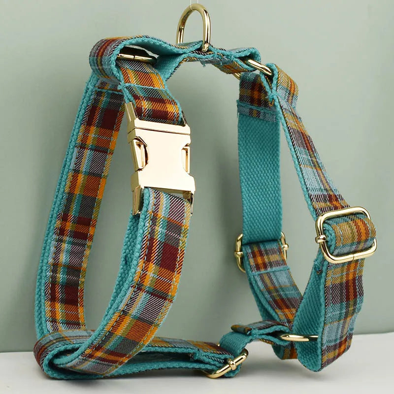 Dog Collar Leashes Harness Bow Set