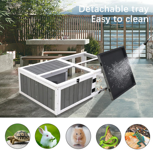 Waterproof Wooden Turtle House