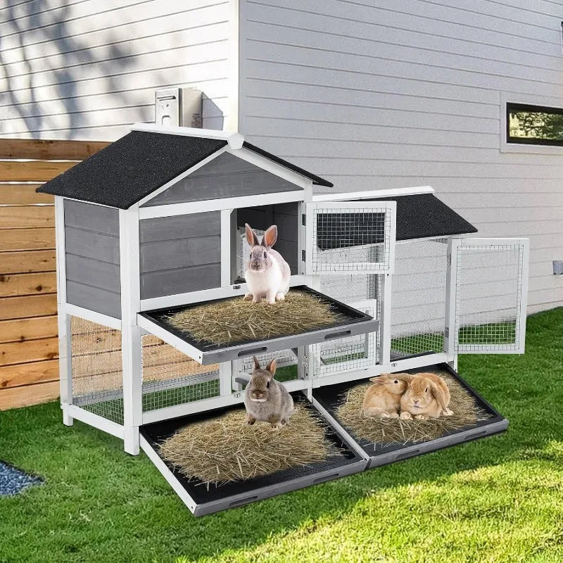 Waterproof Bunny Hutch Rabbit Cage, Guinea, and chicken coup