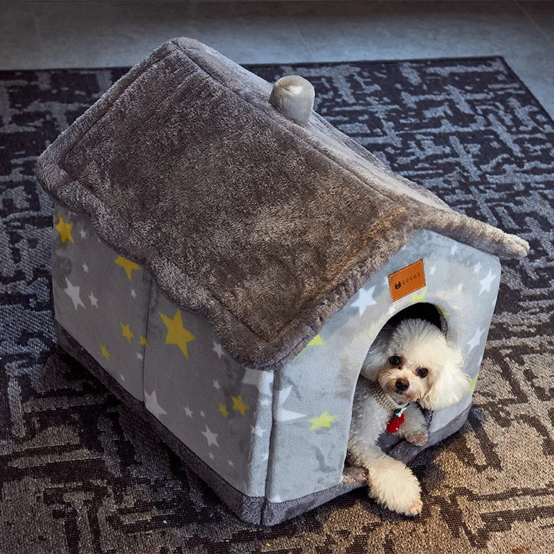 Foldable Dog/Cat House Pet Bed