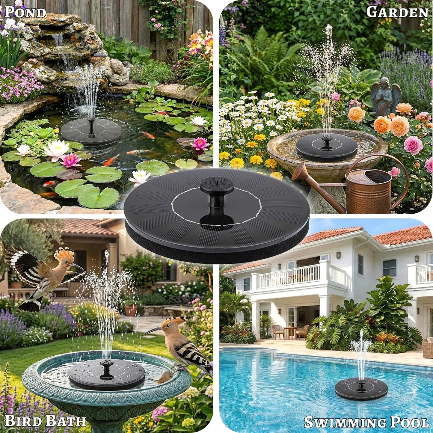 Solar Floating Solar Water Pump for Bird Bath