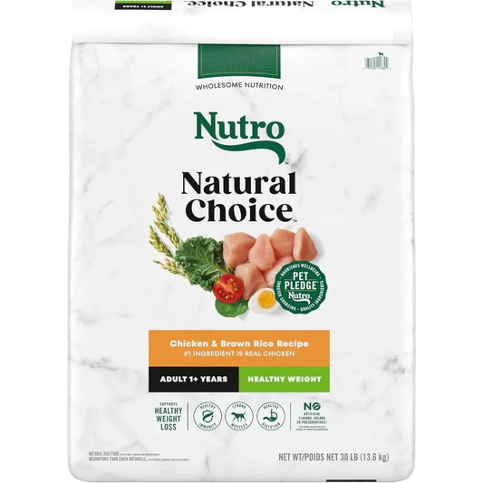 Natural Choice Adult Healthy Weight Dry Dog Food, Chicken and Brown Rice, 30 lbs.