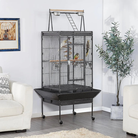 69" Play Top Bird Cage with Rolling Stand