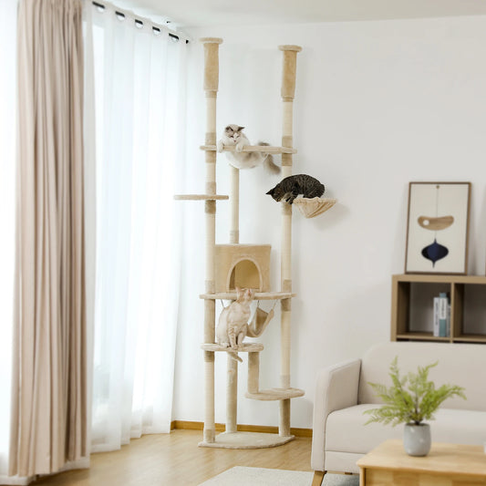 Floor to Ceiling Cat Tree Adjustable