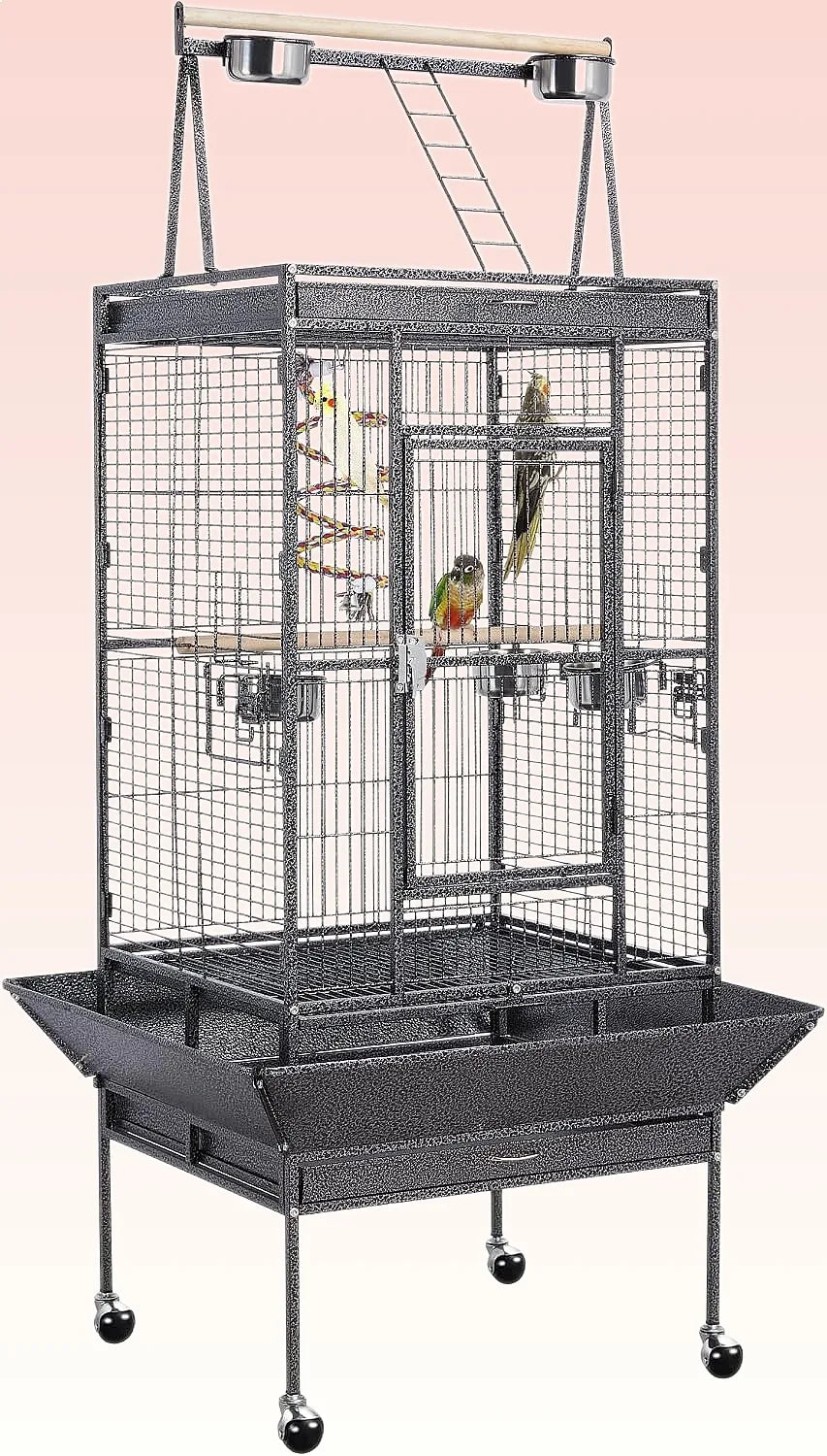 69" Play Top Bird Cage with Rolling Stand