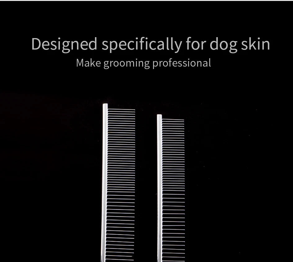 Stainless Steel Dog Comb Long