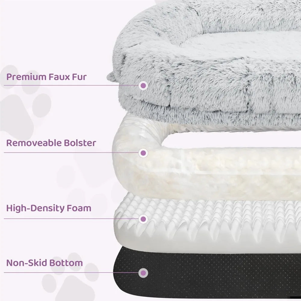 75x43 Inch Orthopedic Human Dog Bed