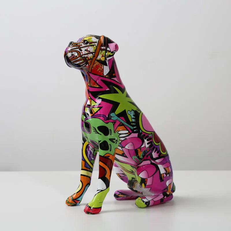 Creative Painted Art Dog Decor