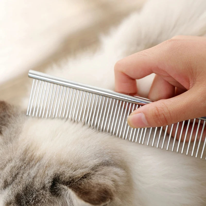 Stainless Steel Dog Comb Long