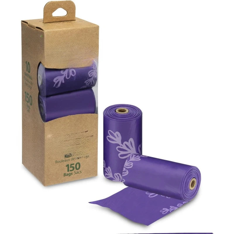 Dog Poop Bags for Waste Refuse Cleanup-Purple 150 Bags