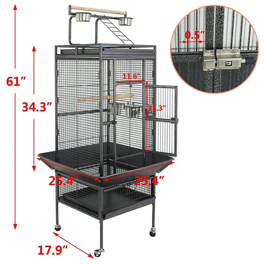 Cage for Cockatiel Finch Pet, Parakeet Stand 61 in