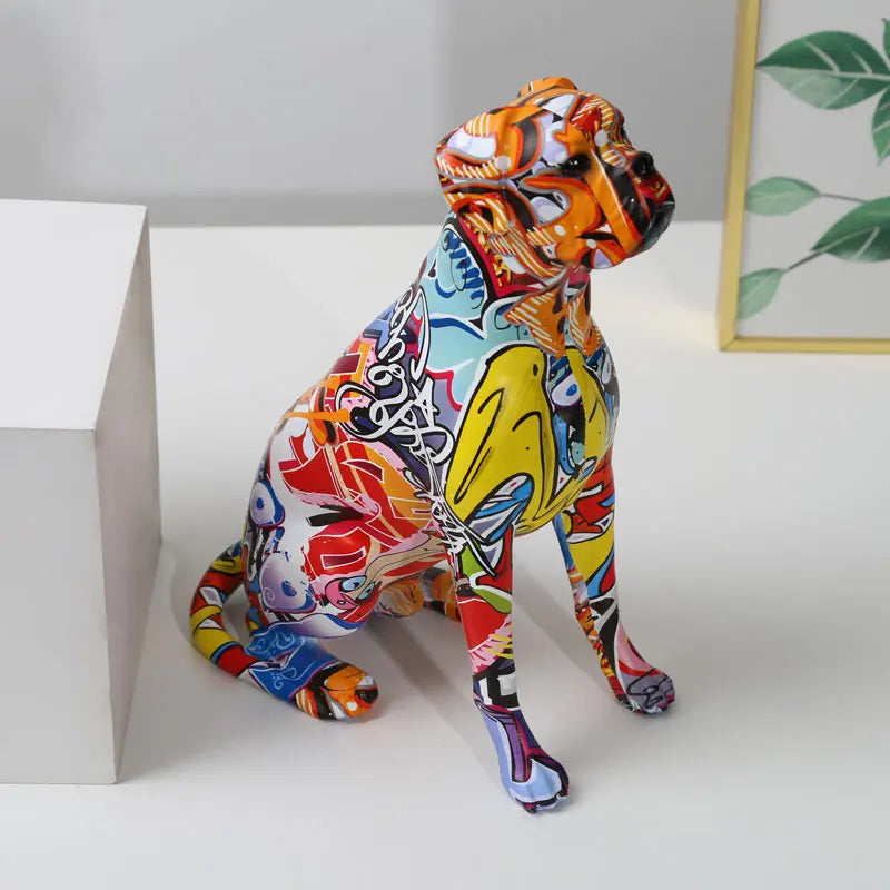 Creative Painted Art Dog Decor