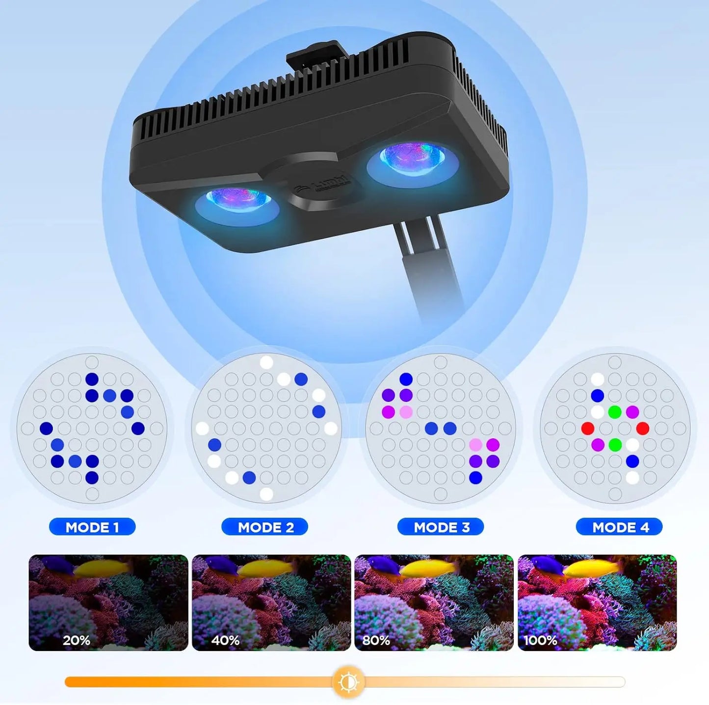 Programmable Saltwater Aquarium Light Full Spectrum