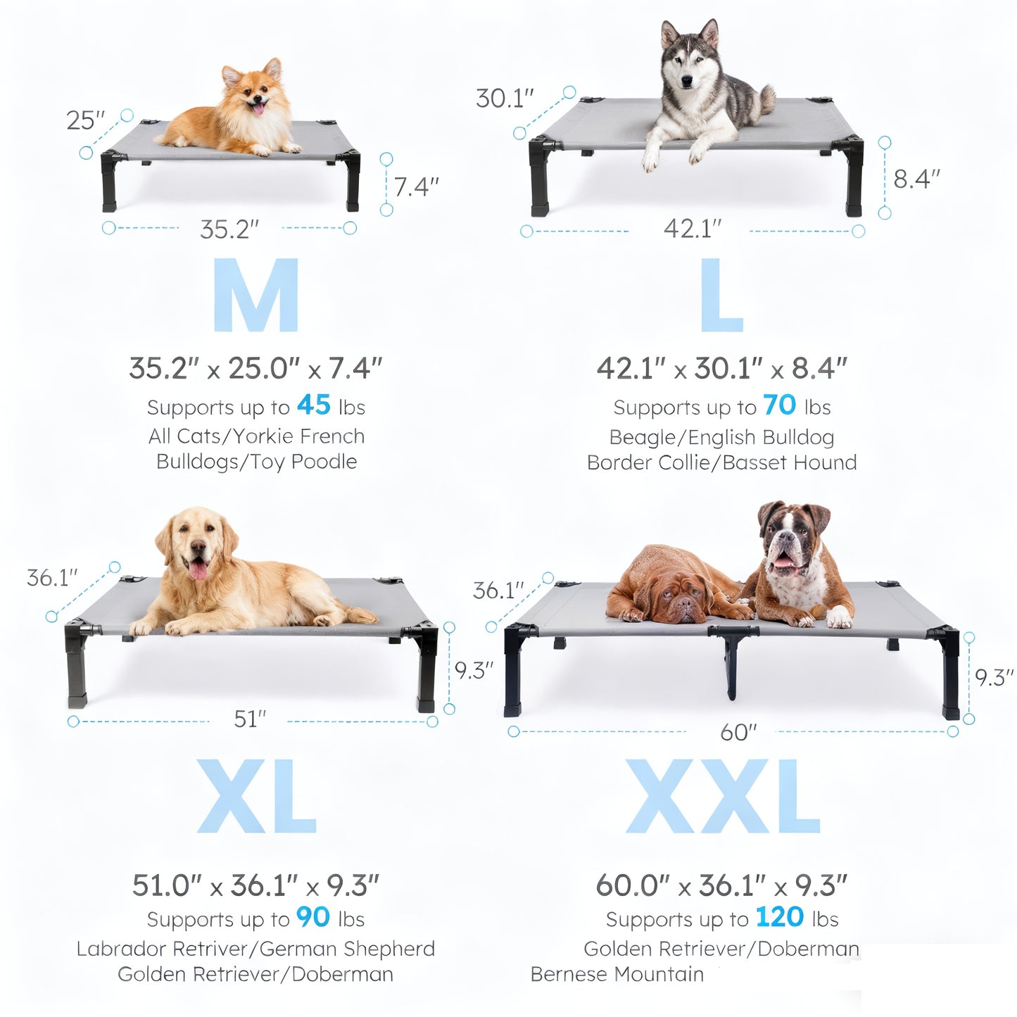 Cooling Elevated Dog Bed