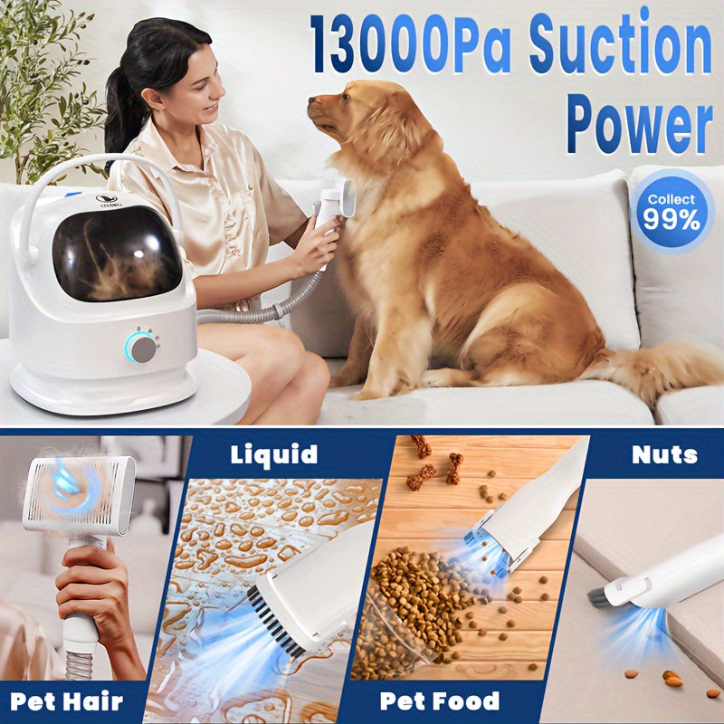 Pet Grooming Kit And Dog Hair Vacuum Cleaner